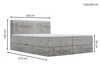 Boxspringbett mit Bettkasten 120x200 Forte Schwarz