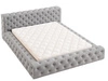 Polsterbett mit Bettkasten und Lattenrost 140x200 Palini Grau
