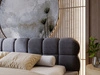 Polsterbett mit Bettkasten und Lattenrost 180x200 Plaza Dunkelgrau