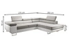 Ecksofa L-Form Links mit Schlaffunktion und Bettkasten Solam L Dunkelgrau