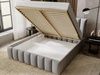 Polsterbett mit Bettkasten und Lattenrost 180x200 Neos Grau