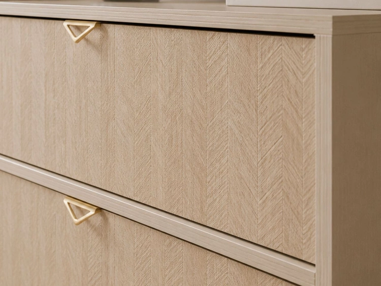 Kommode mit drei Schubladen Modena Beige