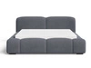 Polsterbett mit Bettkasten und Lattenrost 140x200 Aubi Dunkelgrau