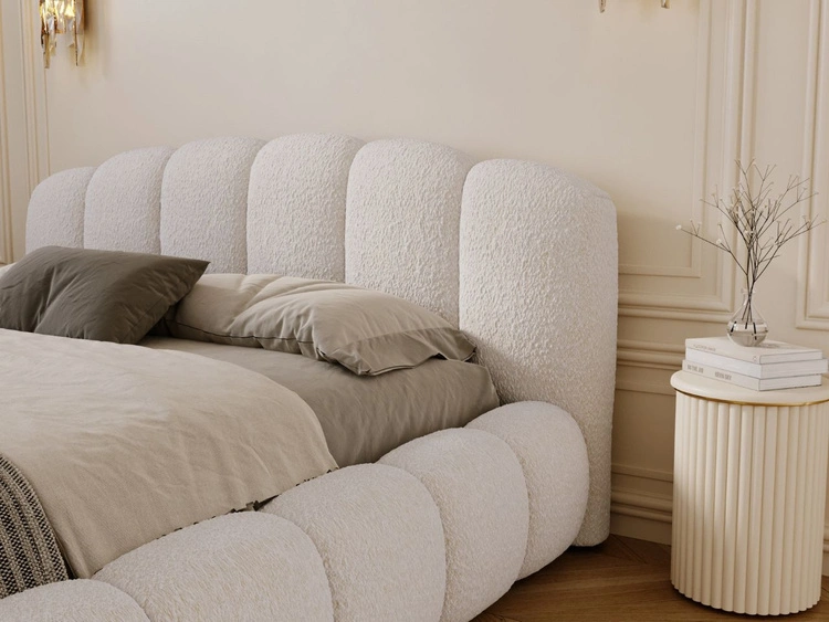 Polsterbett mit Stauraum und Lattenrost 120x200 Cloud Soft Beige