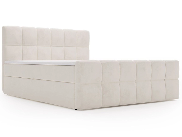 Boxspringbett mit Bettkasten 160x200 Alicante Beige