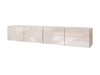 Hängeschrank mit Türen und LED-Beleuchtung 200 cm Noaé Kaschmir