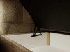 Boxspringbett mit Bettkasten 140x200 Bouclé-Stoff Alicante Braun