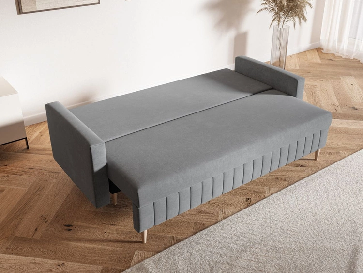 Schlafsofa mit Bettfunktion und Bettkasten Castelo Beige