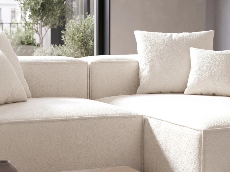 Ecksofa L Rechts Vellaro Creme