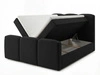 Boxspringbett mit Bettkasten 180x200 Campi Schwarz