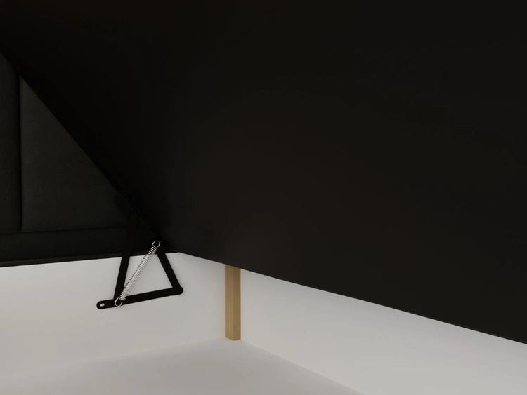Boxspringbett mit Bettkasten 180x200 Cloud Dunkelgrau