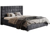 Polsterbett mit Bettkasten und Lattenrost 160x200 Terra Dunkelgrau