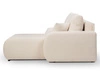 Ecksofa mit Schlaffunktion und Bettkasten Rechts Adoro Hellbeige