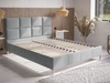 Polsterbett mit Lattenrost 180x200 Luxe Grau