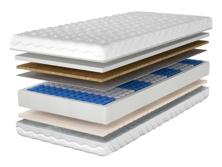 Taschenfederkernmatratze Pocket mit Latexschaum und Kokosmatte Avena 120x200
