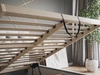 Polsterbett mit Bettkasten und Lattenrost 140x200 Selva Dunkelgrau