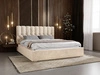 Polsterbett mit Bettkasten und Lattenrost 180x200 Roma Beige