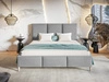 Polsterbett mit Lattenrost 120x200 Trio Grau
