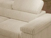 Ecksofa L-Form mit Schlaffunktion und Bettkasten Argon Links Beige