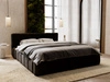 Polsterbett mit Bettkasten und Lattenrost 160x200 Split Schwarz