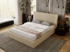 Polsterbett mit Bettkasten und Lattenrost 180x200 Malmo Beige