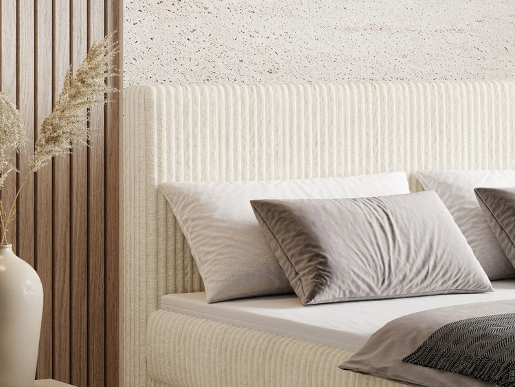 Boxspringbett mit Bettkasten 180X200 Brisa Beige