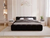 Polsterbett mit Bettkasten und Lattenrost 160x200 Cloud Low Schwarz