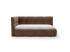 Gepolstertes Jugend-Einzelbett mit Bettkasten und Holzrost 90x200 Modo One Rechts Braun