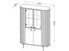 Schlafzimmerset Soria Schwarz mat