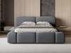 Polsterbett mit Bettkasten und Lattenrost 140x200 Aubi Dunkelgrau