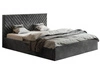 Polsterbett mit Bettkasten und Lattenrost 160x200 Esma Dunkelgrau
