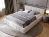 Polsterbett mit Bettkasten und Lattenrost 160x200 Orio Beige