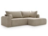 Ecksofa L-Form mit Schlaffunktion und Bettkasten Savana Bis Beige