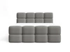 Boxspringbett mit Bettkasten 180x200 Rivon Grau