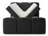 Boxspringbett mit Bettkasten 160x200 Campi Schwarz