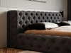 Polsterbett mit Bettkasten und Lattenrost 120x200 Palini Schwarz
