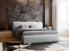 Polsterbett mit Bettkasten und Lattenrost 140x200 Monza Hellgrau