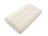 Schlafsofa mit verstellbarer Rückenlehne, Schlaffunktion und Bettkasten Figo Creme