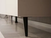 TV-Lowboard mit Türen auf Schwarzen Metallbeinen 100 cm Nodoo Kaschmir