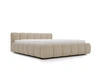 Polsterbett ohne Bettkasten mit Lattenrost 120x200 Cloud Low aus Bouclé-Stoff Dunkelbeige