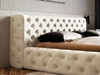 Polsterbett mit Bettkasten und Lattenrost 140x200 Palini Beige