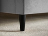 Polsterbett mit Lattenrost 140x200 Trio Schwarz