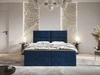 Boxspringbett mit Bettkasten 160x200 Hera Dunkelblau