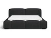 Polsterbett mit Bettkasten und Lattenrost 140x200 Aubi Schwarz
