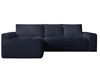 Ecksofa L-Form Links mit Schlaffunktion und Bettkasten Portland Anthrazit