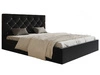 Polsterbett mit Bettkasten und Lattenrost 160x200 Selva Schwarz