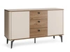 Kommode mit Türen und Schubladen, 140 cm, Arelis Kaschmir, Royal Nussbaum