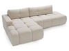 Ecksofa L-Form Links mit Schlaffunktion und Bettkasten Montero Creme