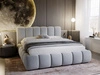 Polsterbett Ohne Bettkasten mit Lattenrost 180x200 Cloud Hellgrau
