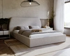 Polsterbett mit Lattenrost 160x200 Blossom - Grau